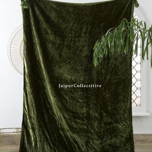 Crushed Velvet Blanket/Throw/Bedspread